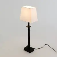 Holländer Tafellamp PALMARIA, zwart, Woon-/ Eetkamer, Aluminium, Tafellamp