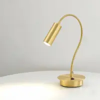 CREMASCO Tafellamp 7538, messing / goud, Woon-/ Eetkamer, Messing, Modern, Tafellamp
