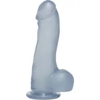 Doc Johnson 7.5 Inch Master Cock with Balls - Clear