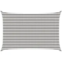 Syfax Zonneschaduwzeil Lichtgrijs en wit. 3 x 4 m HDPE