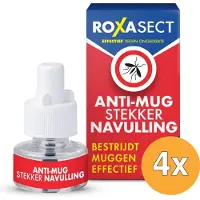 Roxasect 4x Stekker tegen muggen navul (1 stuk)