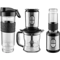 Boti Flavio 2-in-1 Blender en Hakmolen – 500W – Smoothie Maker & Hakmachine – Compacte Keukenmachine – Zwart/Zilver