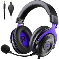 EKSA E900 Gaming Headset Surround Sound met Zachte Oorbeschermers voor PC - PS4/PS5 - Xbox one, S, X - Ruisonderdrukking Microfoon
