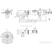 TRISCAN 8705 16111 Schokdemper