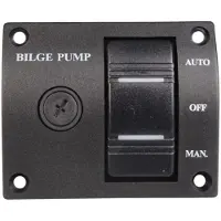Talamex Bilge Pump Control Panel 76x63 Mm Zwart
