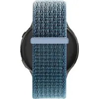 Bandz Nylon loop bandje (18mm) - Geschikt voor Garmin Vivoactive 4s / Vivomove 3s / Venu 2s / Venu 3s / Forerunner 255s / Forerunner 265s / Venu 4 - 41mm - Groen/Grijs