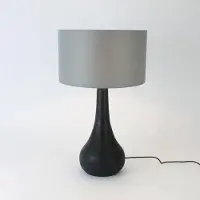 Holländer Tafellamp RODOLFO, zwart, Woon-/ Eetkamer, Hout, Tafellamp