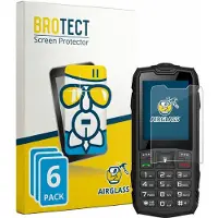 BROTECT Screenprotector 6 Stuks voor Hammer H Basalt Beschermglas transparant