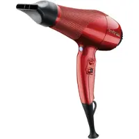 Ermila Compact tourmalin haardroger 2000 W Zwart, Rood