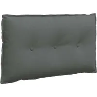 vidaXL Rugkussen Donkergrijs 200 x 19 x 50 cm Stof