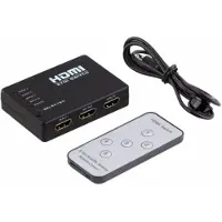 Dolphix HDMI schakelaar 5 naar 1 / met afstandsbediening en IR extender - versie 1.3 (Full HD 1080p)