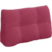 vidaXL Rugkussen Wijnrood 80 x 24 x 50 cm Fluweel