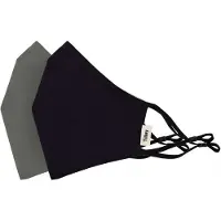 Tilley mondmasker (2 stuks) Solid Black & Khaki