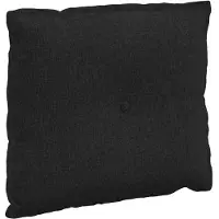 vidaXL Rugkussen Zwart 200 x 19 x 50 cm Stof