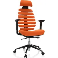 Hjh OFFICE ERGO LINE II PRO | Stof - Professionele bureaustoel Oranje