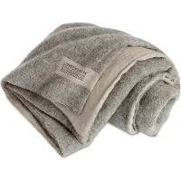 Lovely Linen Lovely Len Deken 140x220 Cm / Grijs - Plaids & dekens Wol Natural Beige - DBLW0189