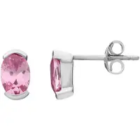 Orphelia - Zilver gerhodineerd Oorknoppen - ZO-5584/1- 1 cm