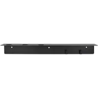 Meraki plank met flessenhanger en haak Geborstelde zwarte afwerking