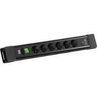 Bachmann CONNECTUS 6xCEE7/3 1xSchalter, 1xUSB C/C 65W L=2,0m CEE7/7 schwarz
