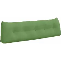 vidaXL Rugkussen Lichtgroen 160 x 24 x 50 cm Fluweel