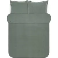 Marc O'Polo Dekbedovertrek Senja Green Katoen-260 x 200 / 220 cm | Extra Breed