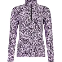 Protest PRTEsher 1/4 zip Skipully dames Paars dessin 2XL/44