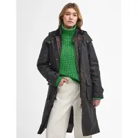 Barbour Jas Women Long Cannich Wax Olive Classic-14
