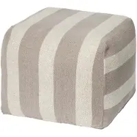Broste Copenhagen Sigrid poef grijs/beige