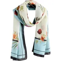Ted Baker Sjaal marine / lichtblauw / knalrood / wit