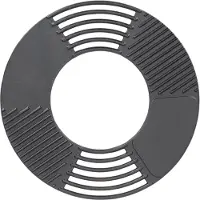 Esschert Design - Vuurschaal BBQ rooster/bakplaat gietijzer - Buiten koken - Staal - Zwart