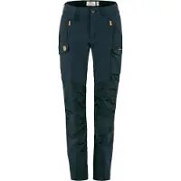 Fjällräven - Women's Nikka Trousers Curved - Trekkingbroek 46 - Raw Length, blauw
