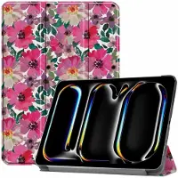 IMoshion Design Trifold Bookcase voor de Apple iPad Pro 11 (2025) M5 / (2024) M4 - Floral Water Color