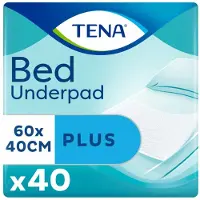 Tena Bed Onderlegger Plus 60 x 40 cm - 2 x 40 stuks - Voordeelverpakking