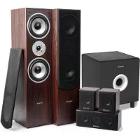 Skytronic 5.1 home cinema surround walnoot speakerset 1300W met 8 subwoofer