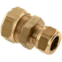 Bonfix Knel messing rechte verloopkoppeling 28 x 22 mm