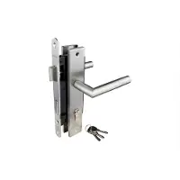 Wovar Deurbeslag Set Compleet | Poortslot RVS op Schild | Per Set