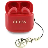 GUESS Glossy Effect - Draadloze In-Ear Koptelefoon - Czerwone Etui - Bluetooth 5.0 - Glossy Afwerking