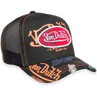 Von Dutch - Snapback Trucker Cap BRA/BLA2 | One Size | Verstelbaar | Druksluiting - Zwart
