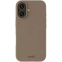 Holdit Silicone Case voor de Apple iPhone 16 - Mocha Brown