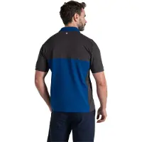 Craghoppers - "Avro" poloshirt voor heren, Nosilife, met embleem, korte mouwen, model CG2555 (maat L) (donkergrijs)