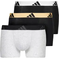Adidas Underwear Lange onderbroek ' Active Flex Cotton ' lichtgrijs / zwart