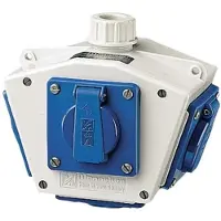 MENNEKES 92602 Stopcontactsplitter Blauw, Wit 1 stuk(s)