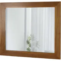 MCW Teakhouten wandspiegel -M75, badkamerspiegel, houten lijst, hoogwaardig B-grade teakhout (kernhout, 20-30 jaar), 71x80 cm