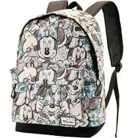 KARACTERMANIA Rugzak 'Minnie Mouse' cyaan blauw / lichtgrijs / zwart