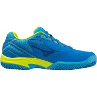 Mizuno Padelschoen Mizuno Men Break Shot 4 Padel Peace Blue Acid Lime Dresden Blue-Schoenmaat 46