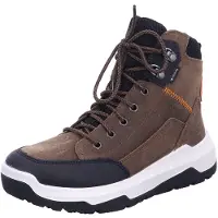 Superfit jongenshoog model sneakers SPACE SPACE, modellen 23957-33, 23957-34, 23957-35, 23957-36, 23957-37, 23957-38, 23957-39, 23957-40, artikelnummer SPF-1-000503, kleur bruin/oranje, maat 33