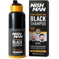 Nishman - Hair&Beard - Black Shampoo - 200 ml / 2in1 Conditioner & Developer / 60 seconds