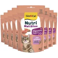 GimCat 8x Kattensnack Nutri Malt Bites 40 gr