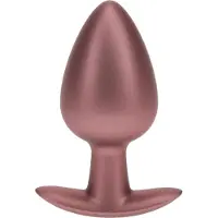 Ouch! Gladde Siliconen Buttplug 4 cm - Rose Goud