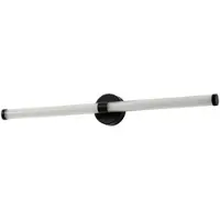 LUCANDE Wandlamp Melisa, zwart, Badkamer, Glas, Modern, Wandlamp